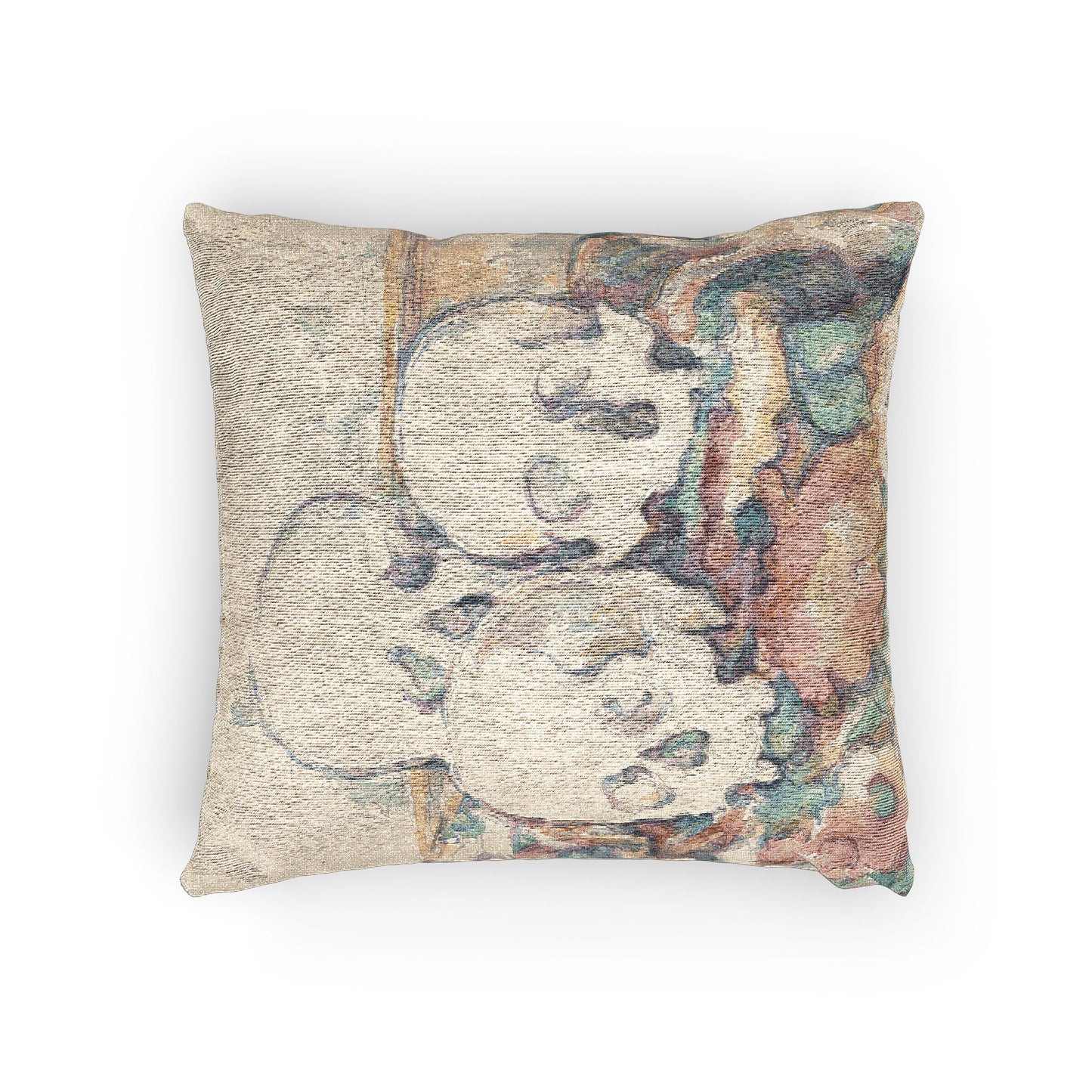 Paul Cezanne - The Three Skulls | Woven Pillow