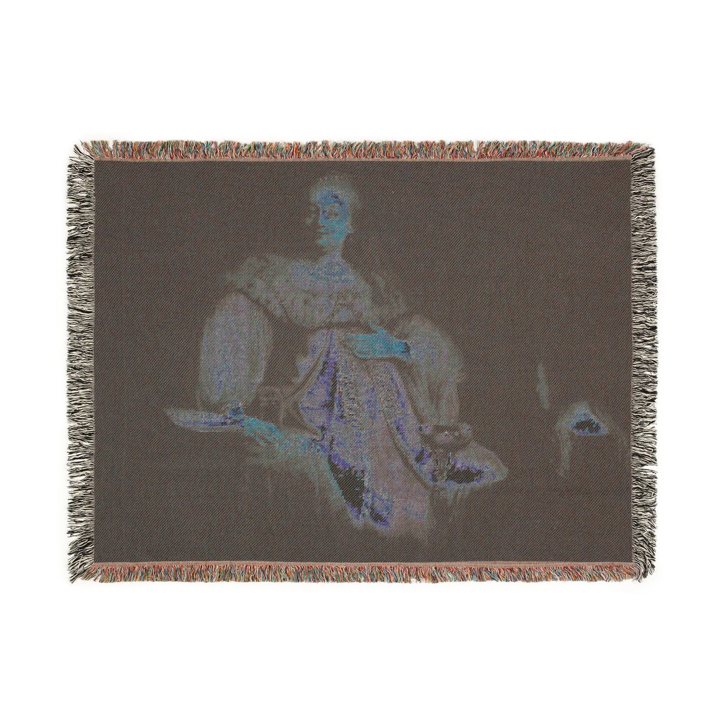 Judith at the Banquet of Holofernes (previously known as Artemisia), by Rembrandt, from Prado in Google Earth | Woven Tapestry Blanket