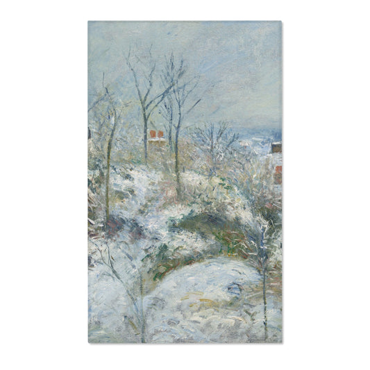 Rabbit Warren at Pontoise, Snow — Pissarro Area Rug