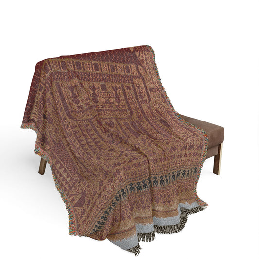 Tampan Pasisir (Ship Cloth) Woven Throw Blanket