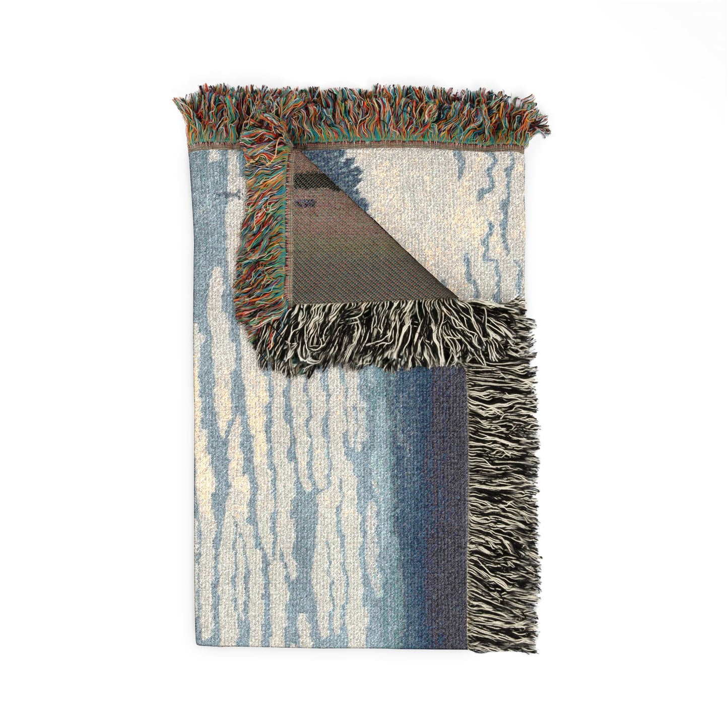 South Wind, Clear Sky, from Thirty-Six Views of Mount Fuji Woven Throw Blanket