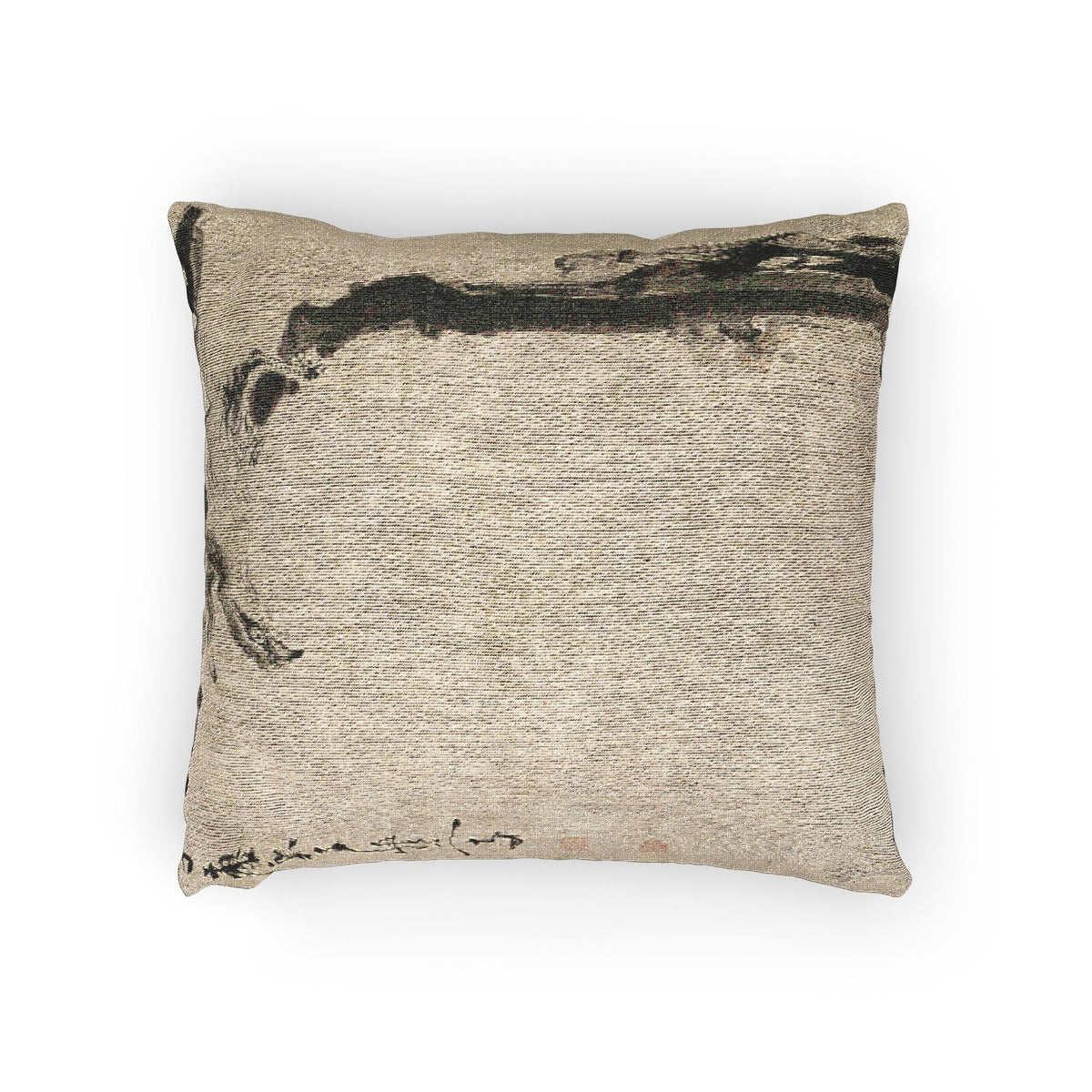 Eagle on a Tree Trunk Pillow
