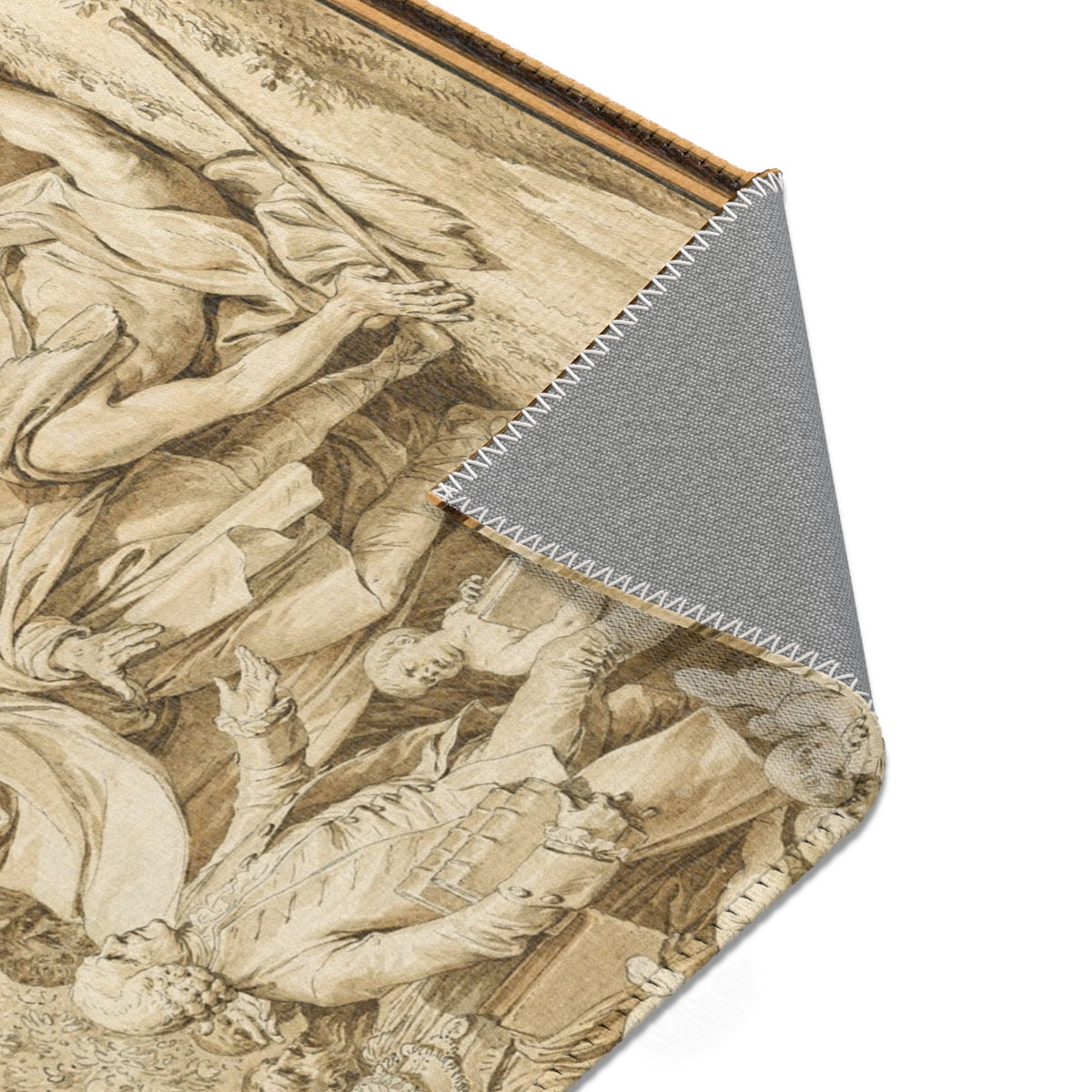 The Arrival of Jean-Jacques Rousseau — Moreau Area Rug