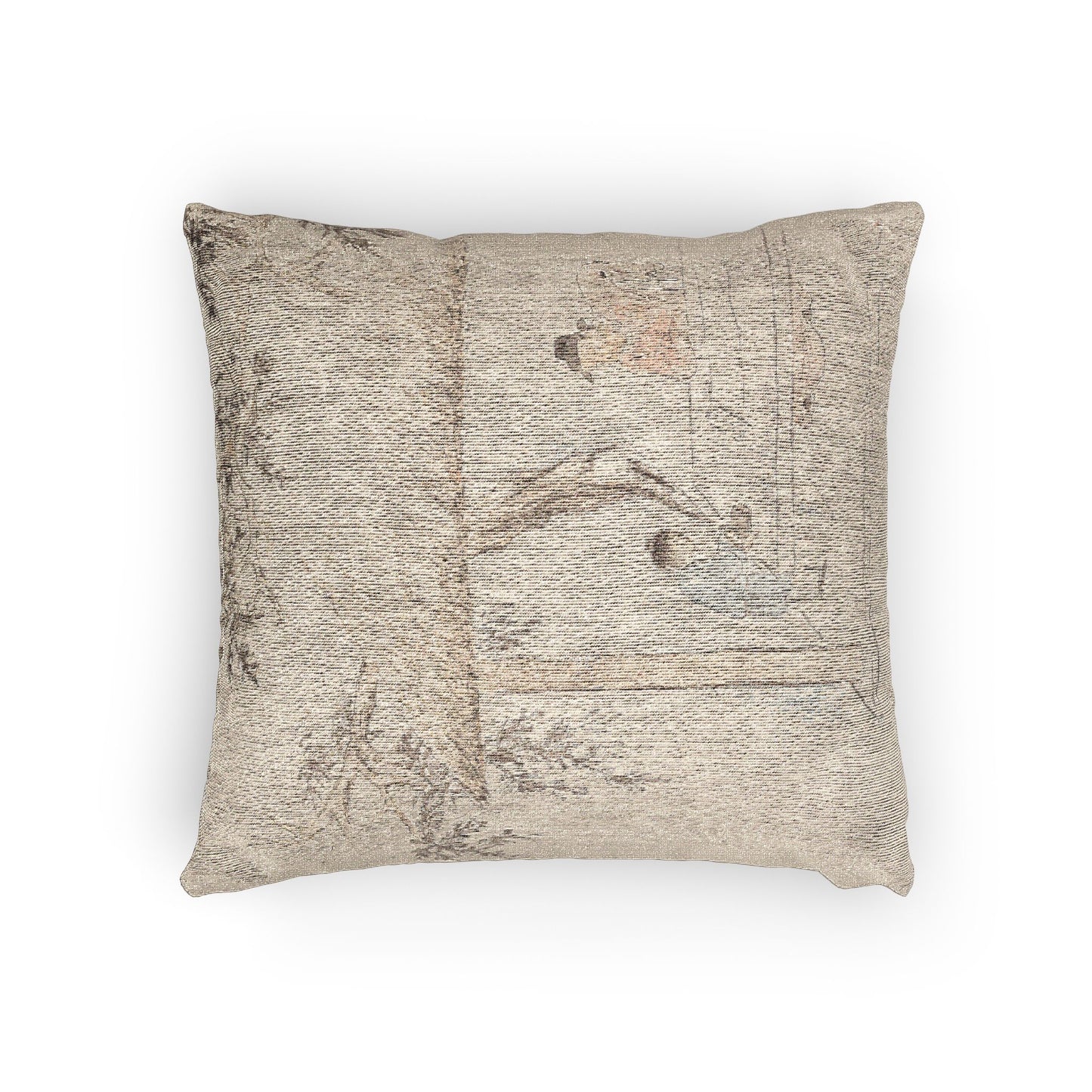 118_a-scholar-at-a-table-with-a-servant | Woven Pillow