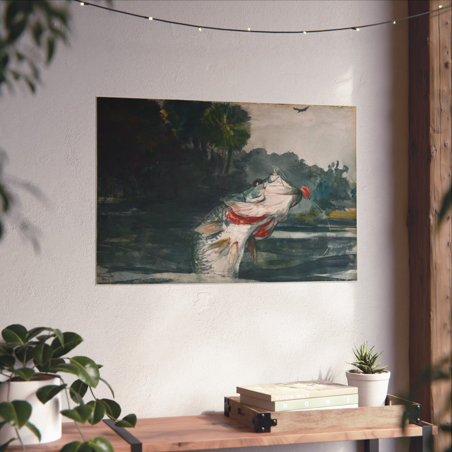 Winslow Homer - Life-Size Black Bass | Fine Art Poster