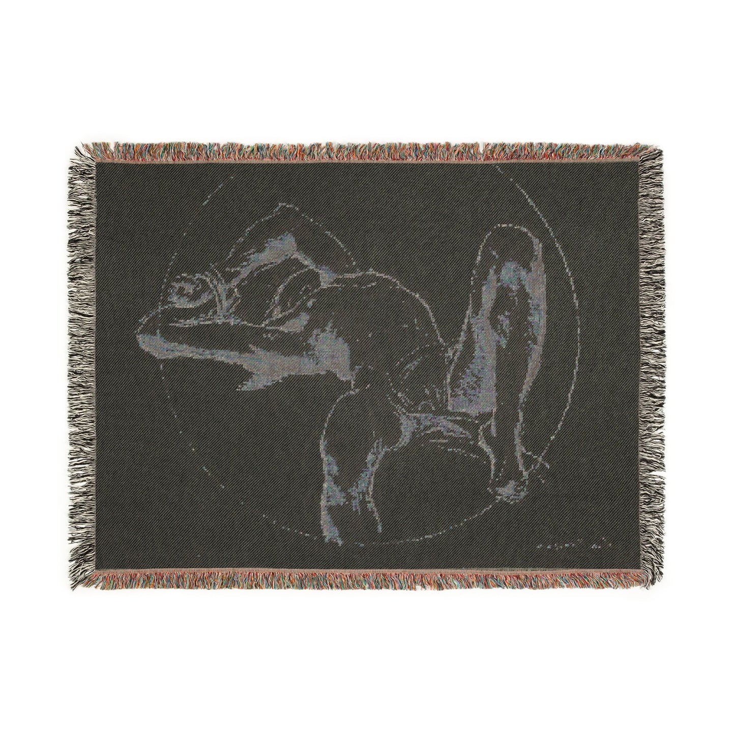 John Singer Sargent - Bound Man (recto); Sketch of Bound Man (verso) | Woven Tapestry Blanket