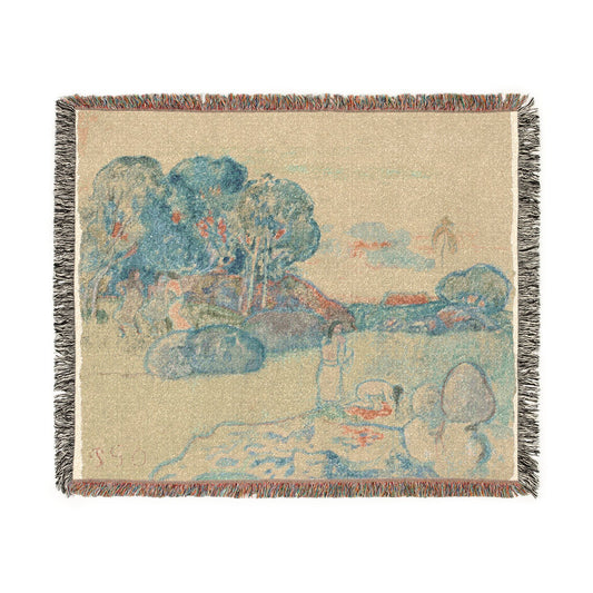 Tahitian Landscape — Gauguin Tapestry Blanket