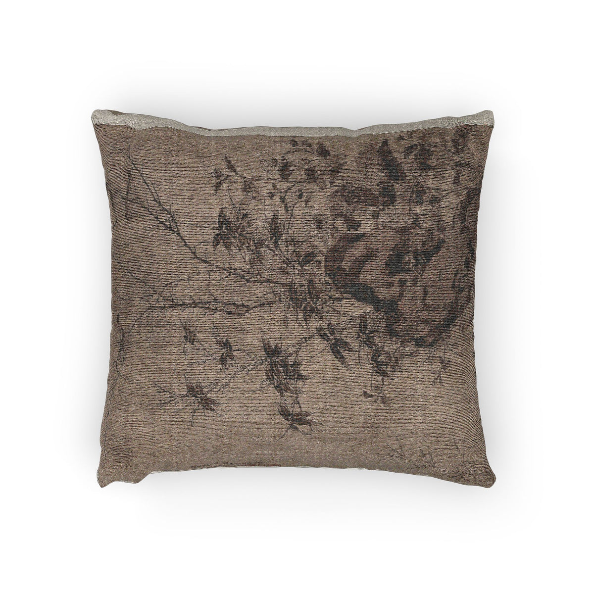 Quails and Sparrows in an Autumn Scene Pillow
