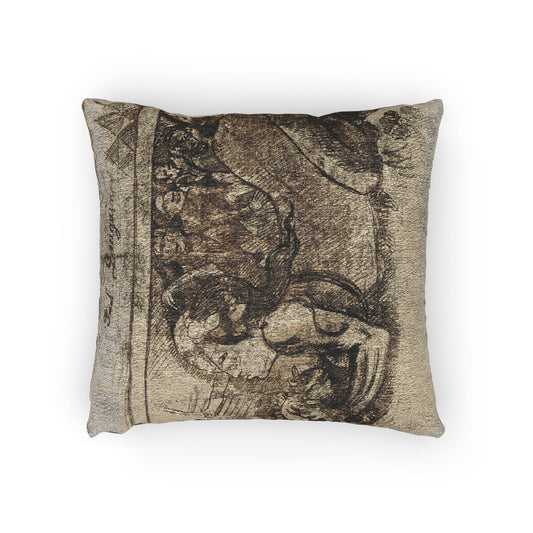 Woman with a Cat — Gauguin Pillow