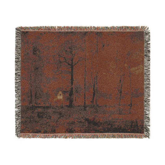 Autumn Woods — Inness Tapestry Blanket