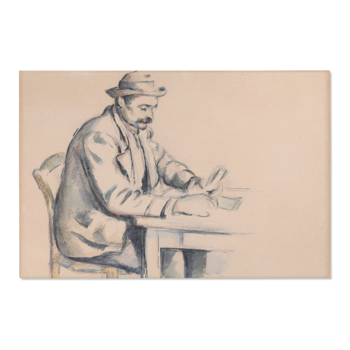 A Study for the Card Players — Cézanne Area Rug