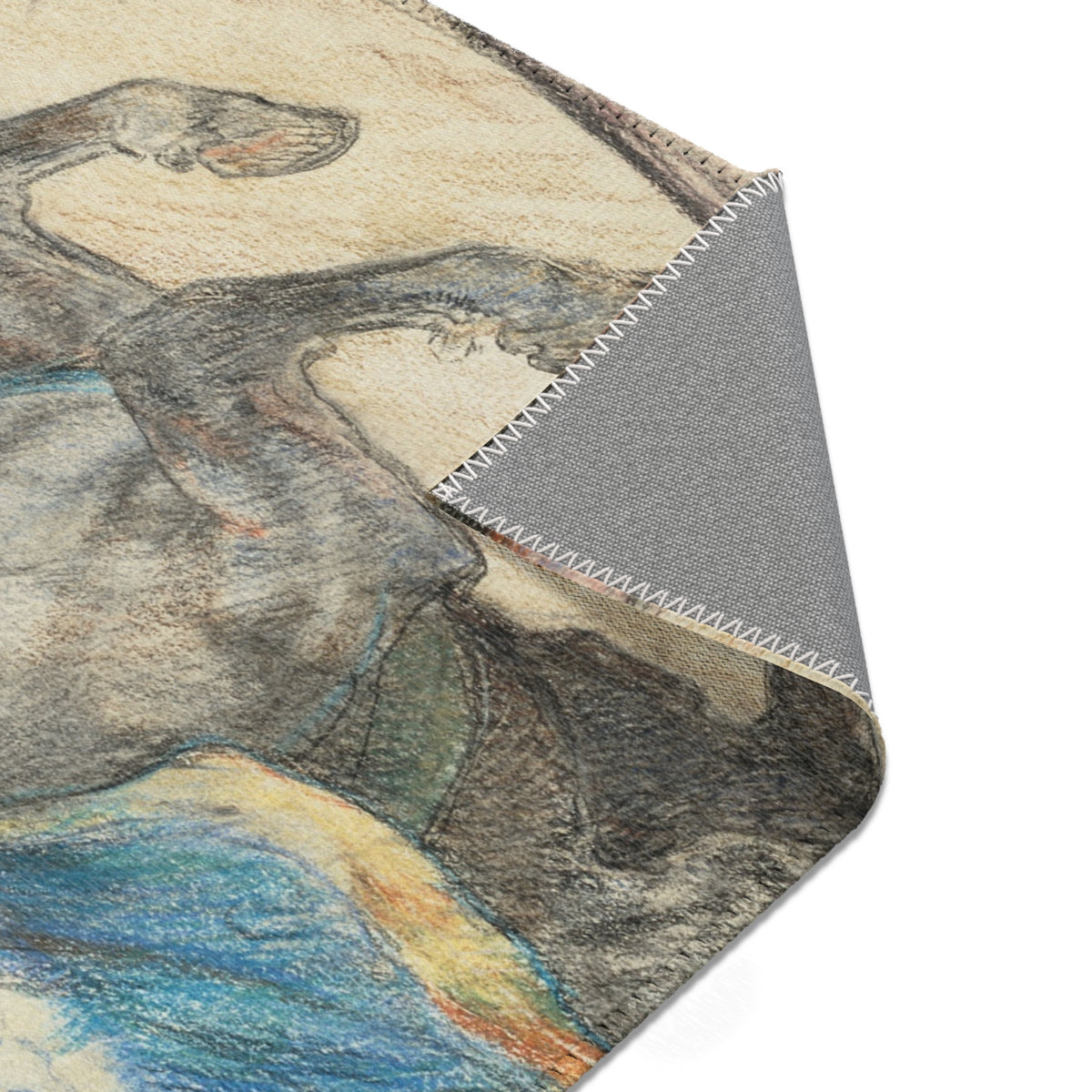 At the Circus: Work in the Ring — Toulouse-Lautrec Area Rug