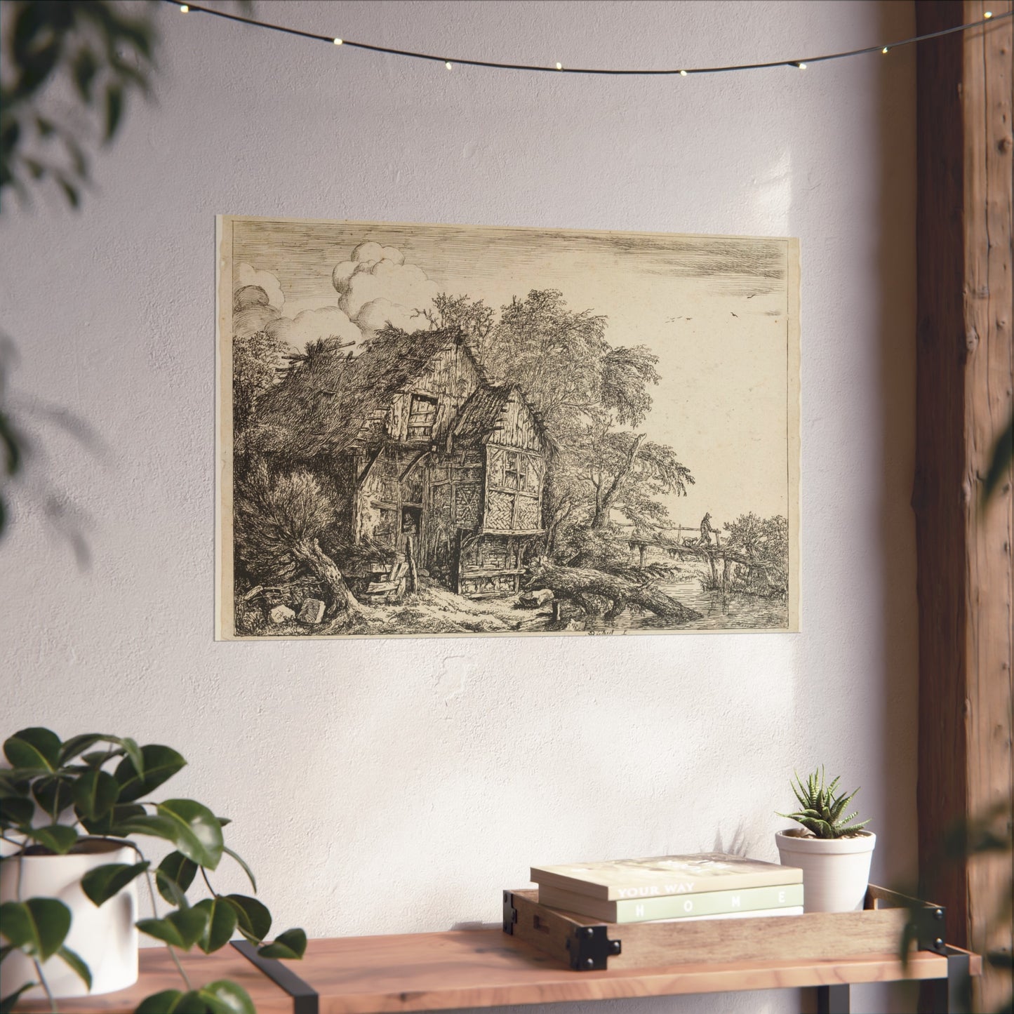 Jacob van Ruisdael - The Little Bridge | Fine Art Poster