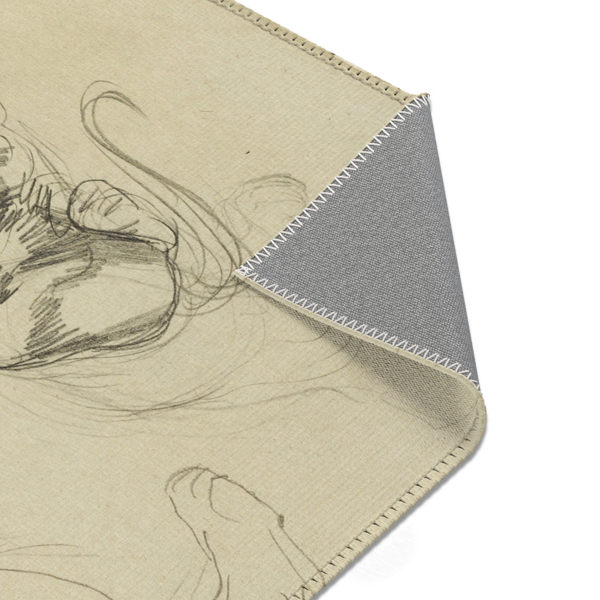 Studies of Lions — Delacroix Area Rug