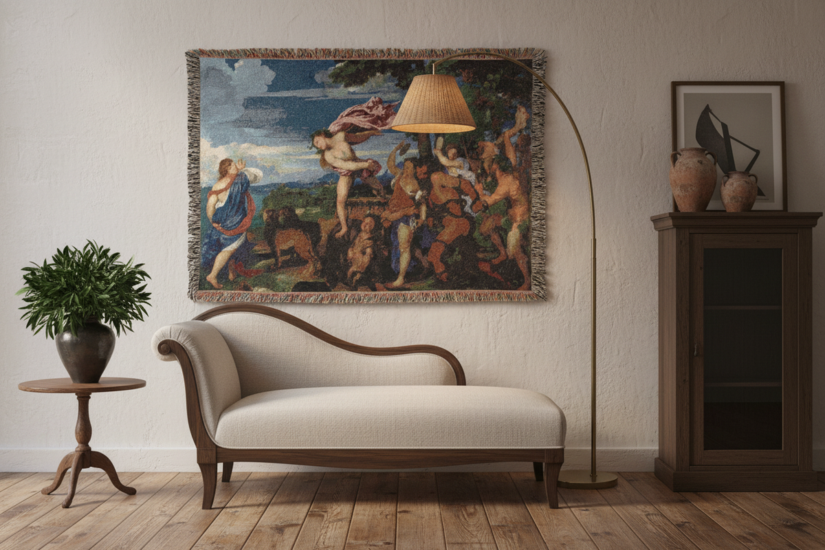 Bacchus and Ariadne — Titian Tapestry Blanket