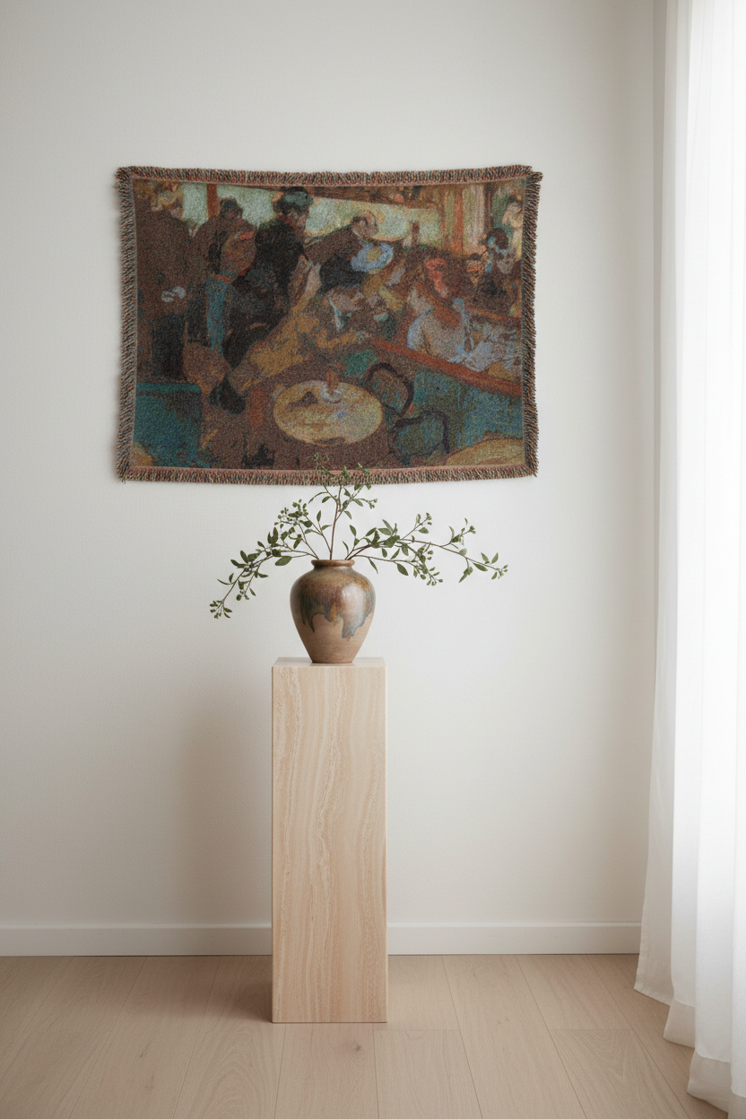 Café-Concert (The Spectators) — Degas Tapestry Blanket