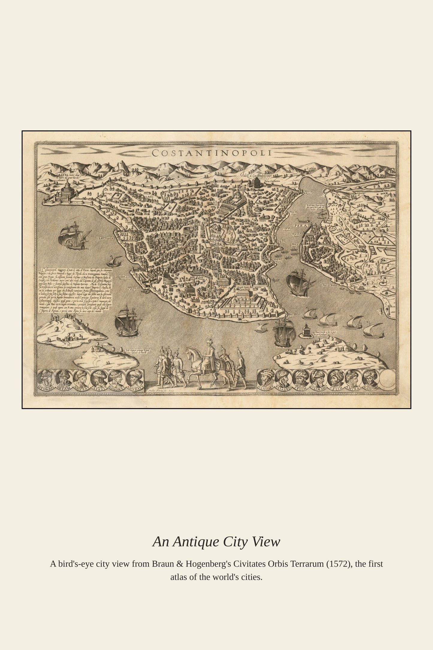 Costantinopoli - Antique Art Print