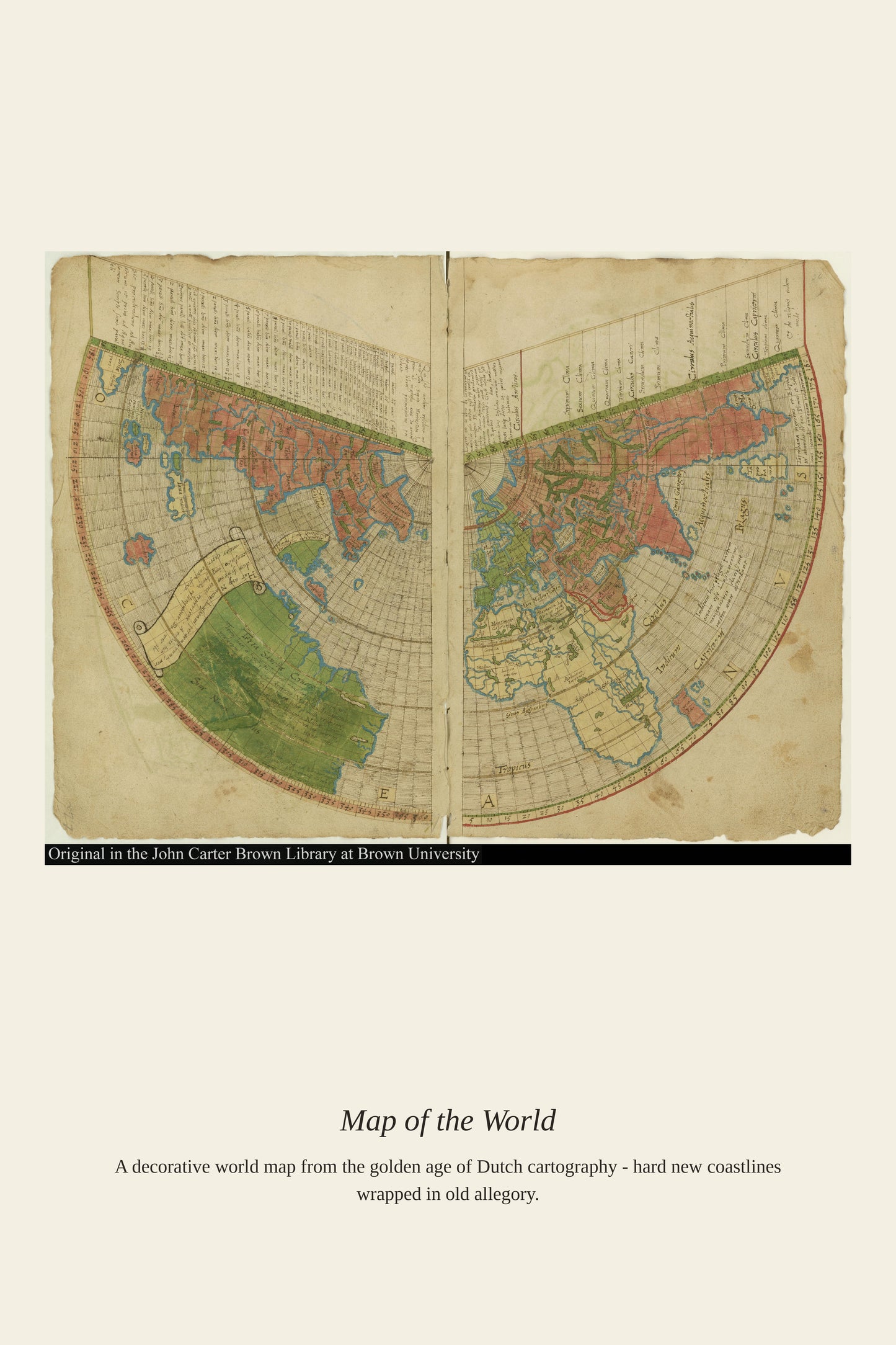 Glareanus Map JCB (2) - Antique Art Print