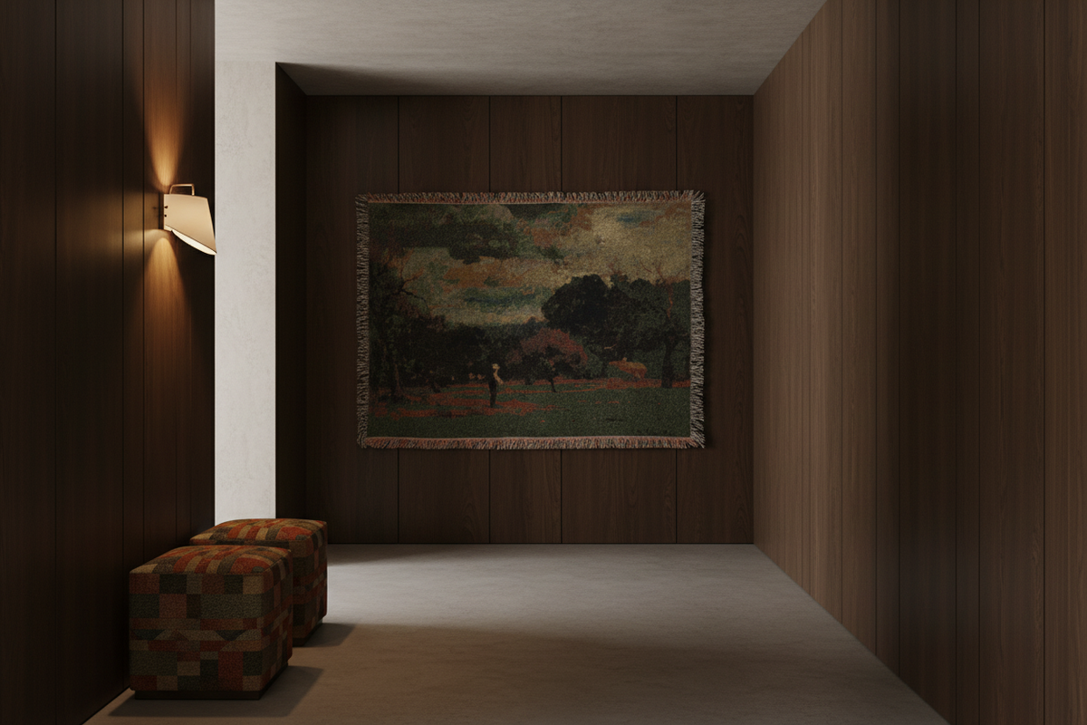 Harvest, Montclair, New Jersey — Inness Tapestry Blanket
