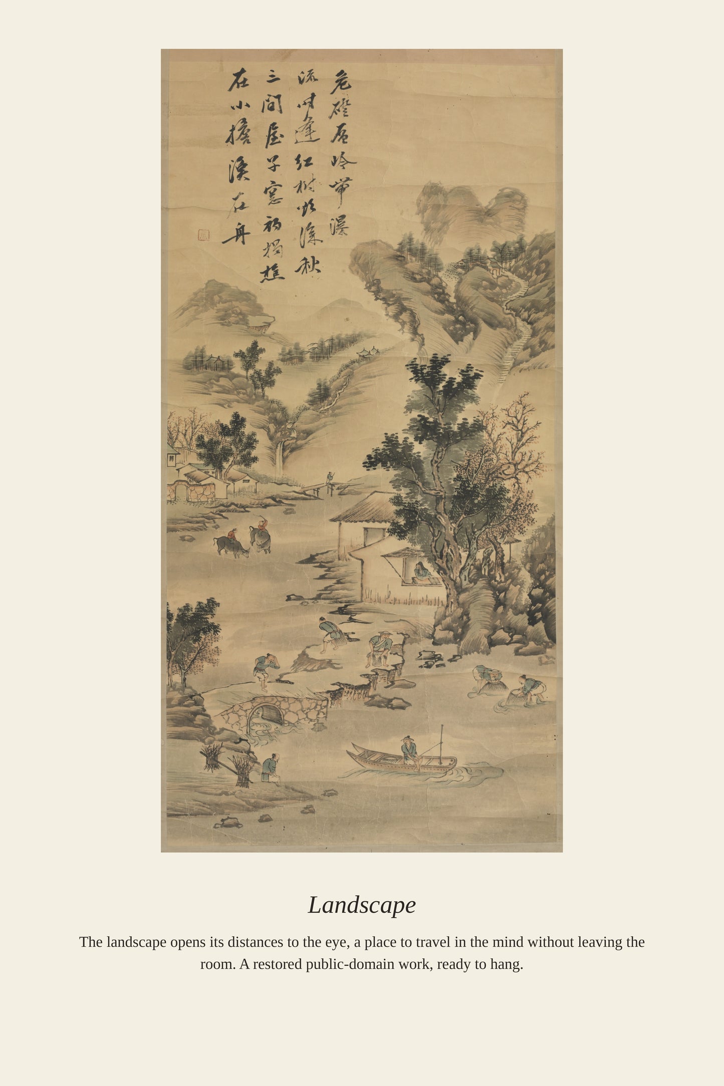 Landscape - Antique Landscape Print