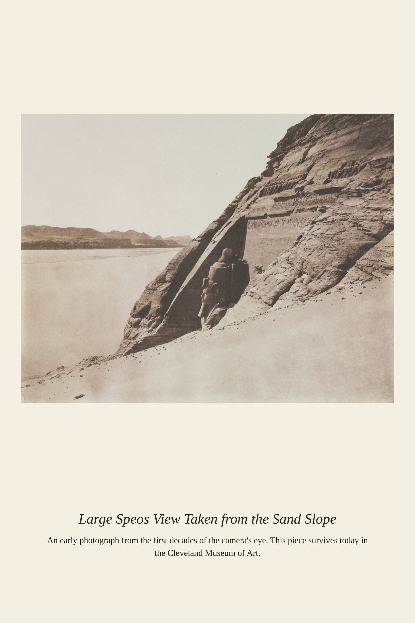 Large Speos View Taken from the Sand Slope - Antique Photograph Print