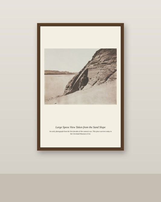 Large Speos View Taken — Antique Print antique art print shown framed on a wall in a styled room