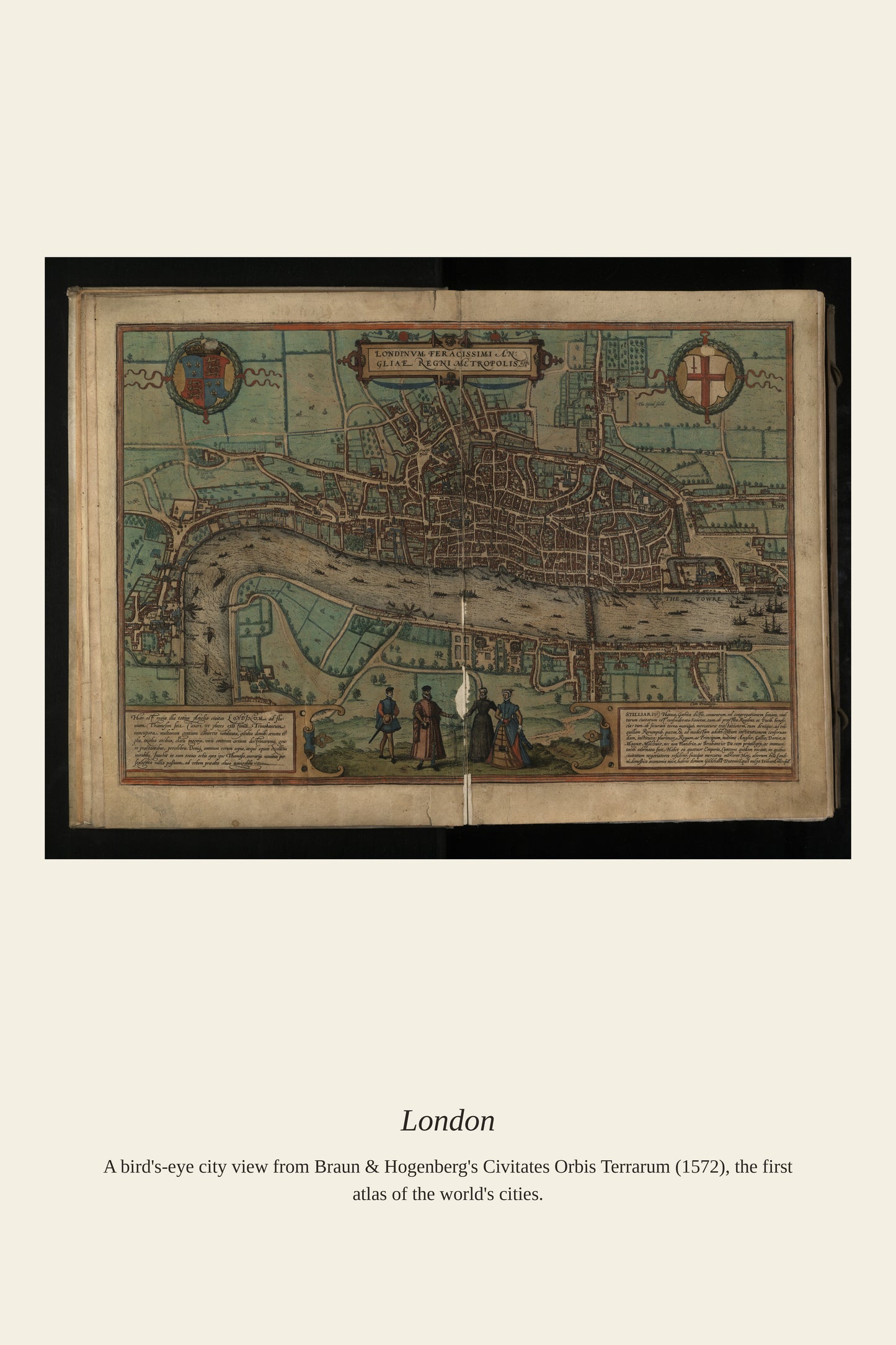 London - Antique City Map Print