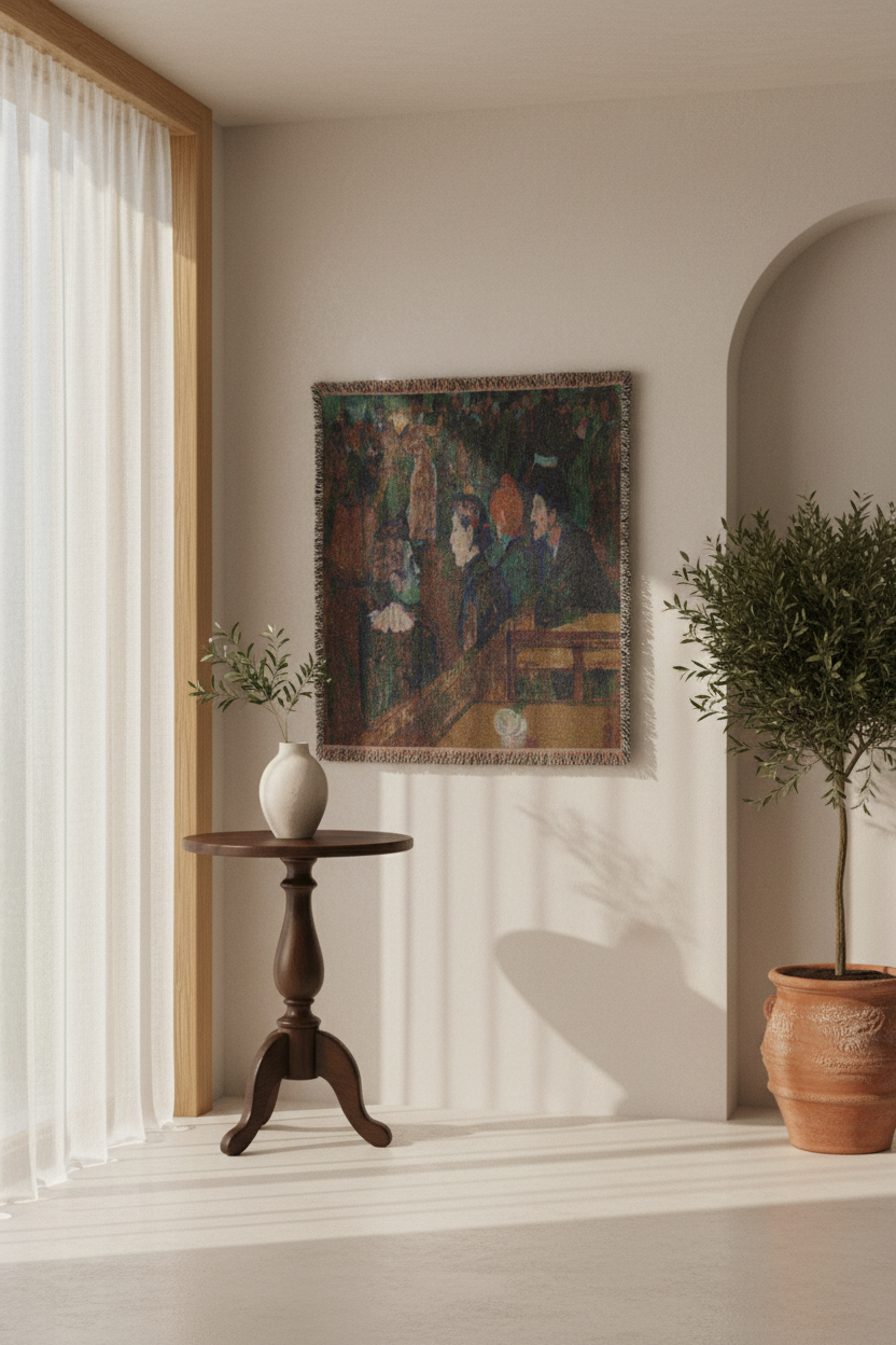 Moulin de la Galette — Toulouse-Lautrec Tapestry Blanket