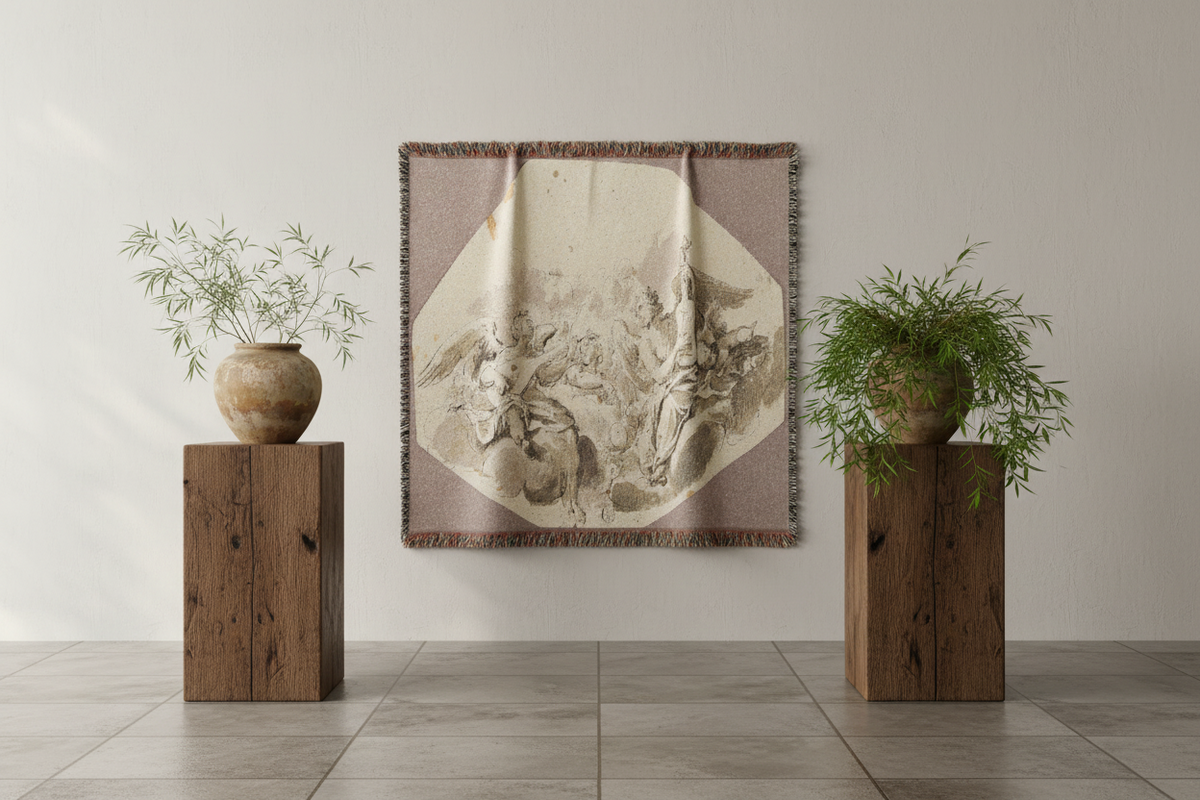 Musician Angels — Tiepolo Tapestry Blanket