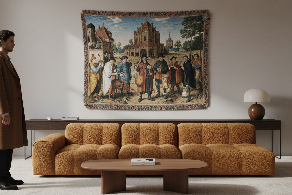 Netherlandish Proverbs — Bruegel Tapestry Blanket