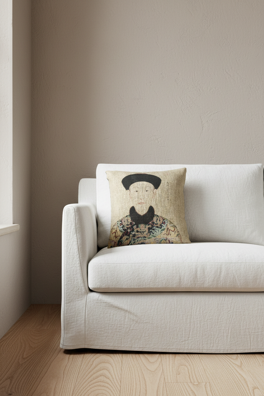 Portraits of the Qianlong Emperor and His Consorts Pillow