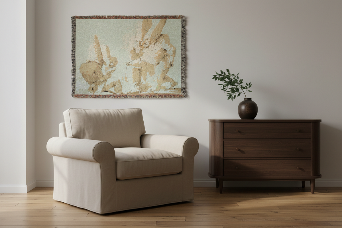 Punchinellos Cooking — Tiepolo Tapestry Blanket