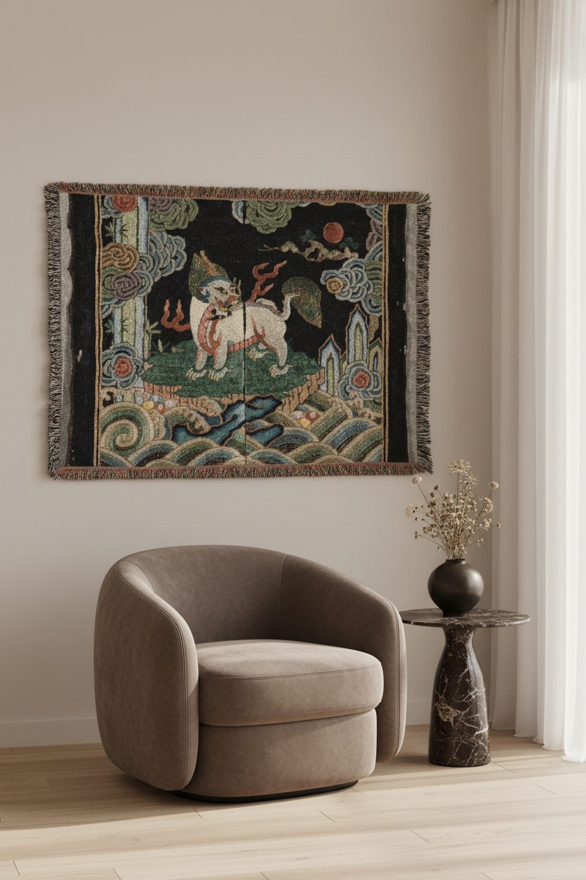Rank Badge (Buzi) III Tapestry Blanket