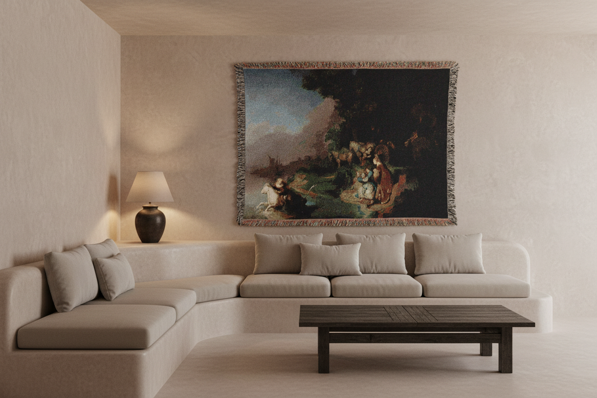 The Abduction of Europa — Rembrandt Tapestry Blanket