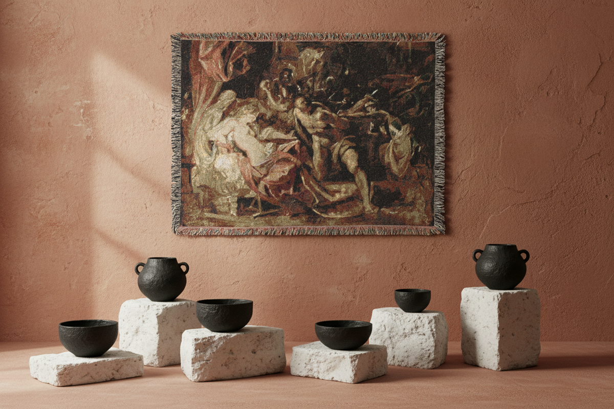 The Capture of Samson — Rubens Tapestry Blanket
