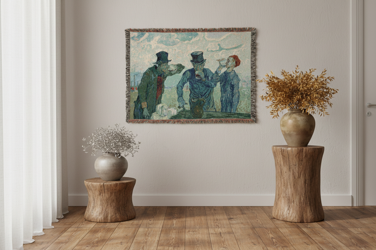 The Drinkers — Van Gogh Tapestry Blanket