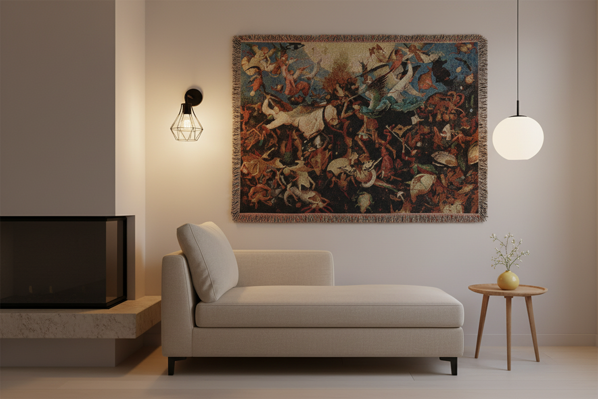 The Fall of the Rebel Angels — Bruegel Tapestry Blanket