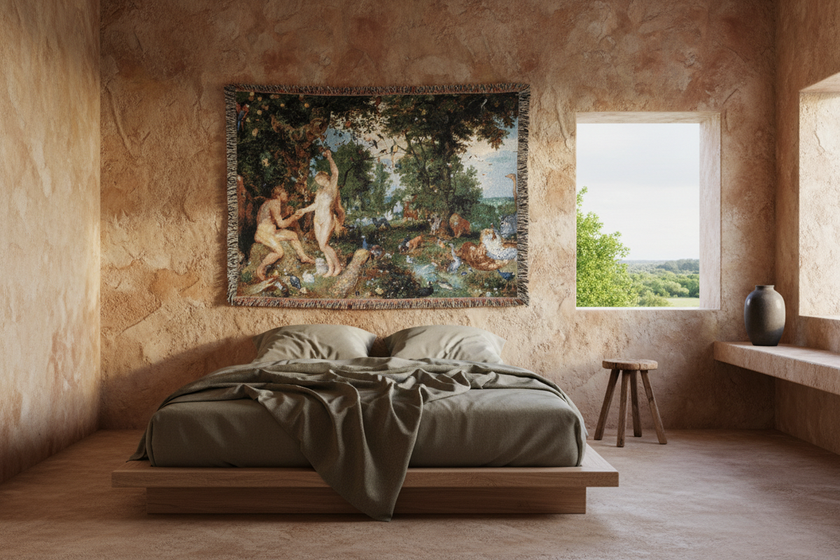 The Garden of Eden — Rubens Tapestry Blanket