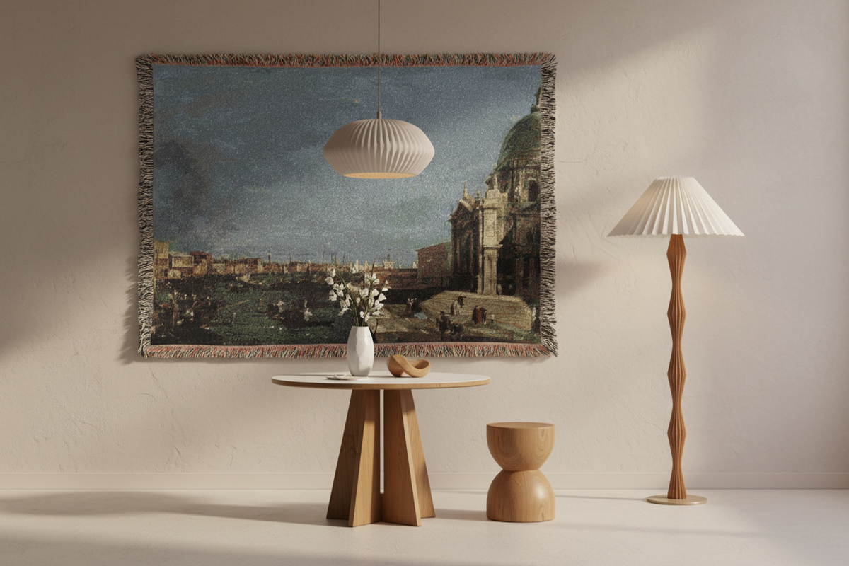 The Grand Canal, Venice — Guardi Tapestry Blanket
