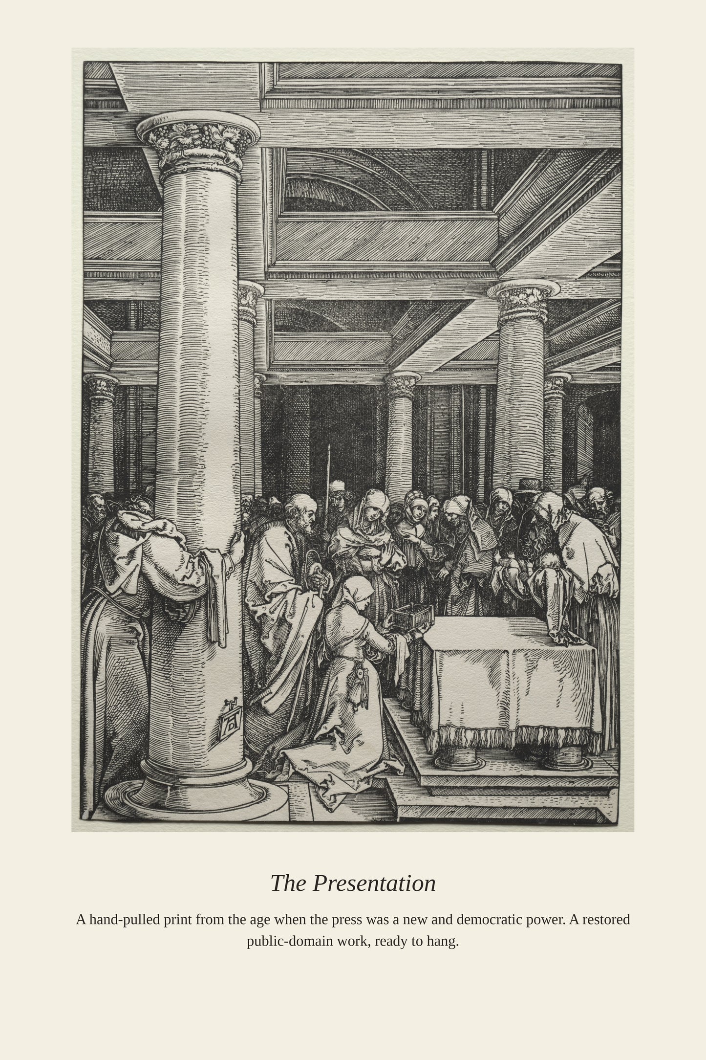 The Presentation (2) - Antique Art Print