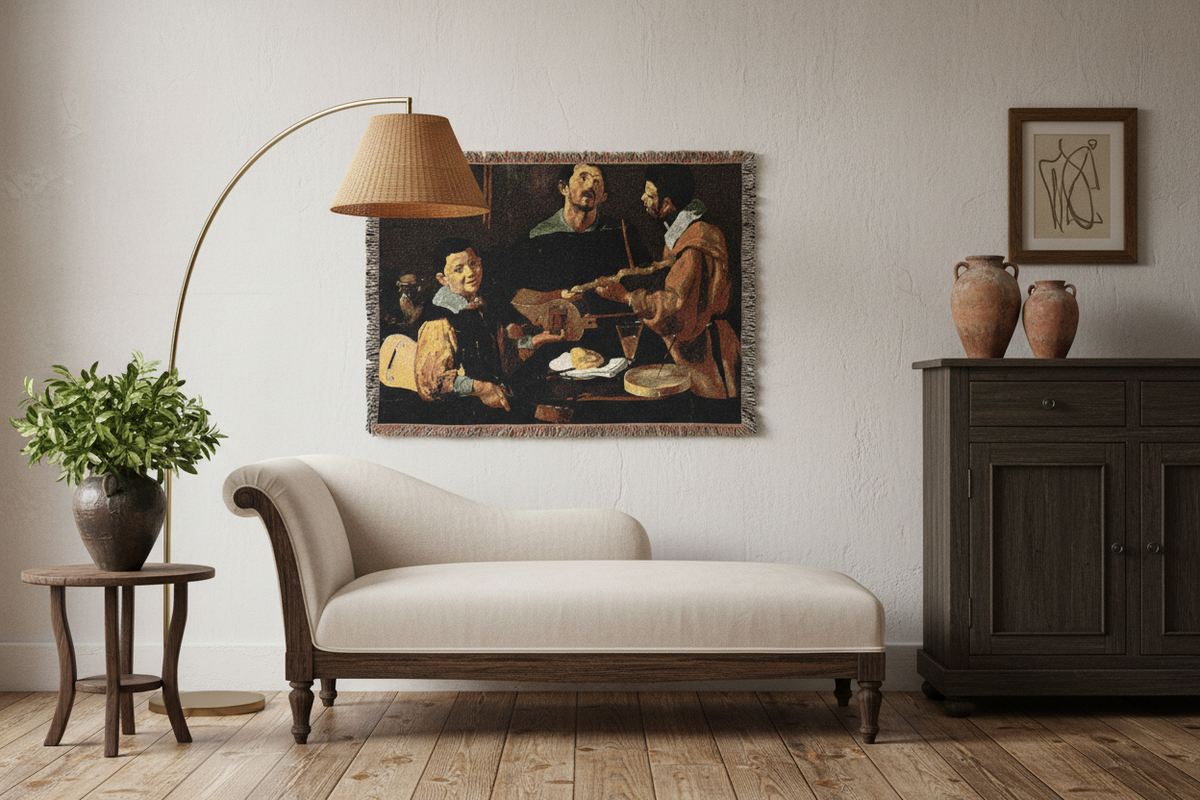 The Three Musicians — Velázquez Tapestry Blanket