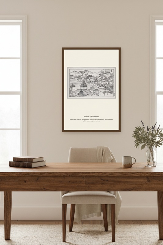 Westlake Panorama (2) — Antique Map Print