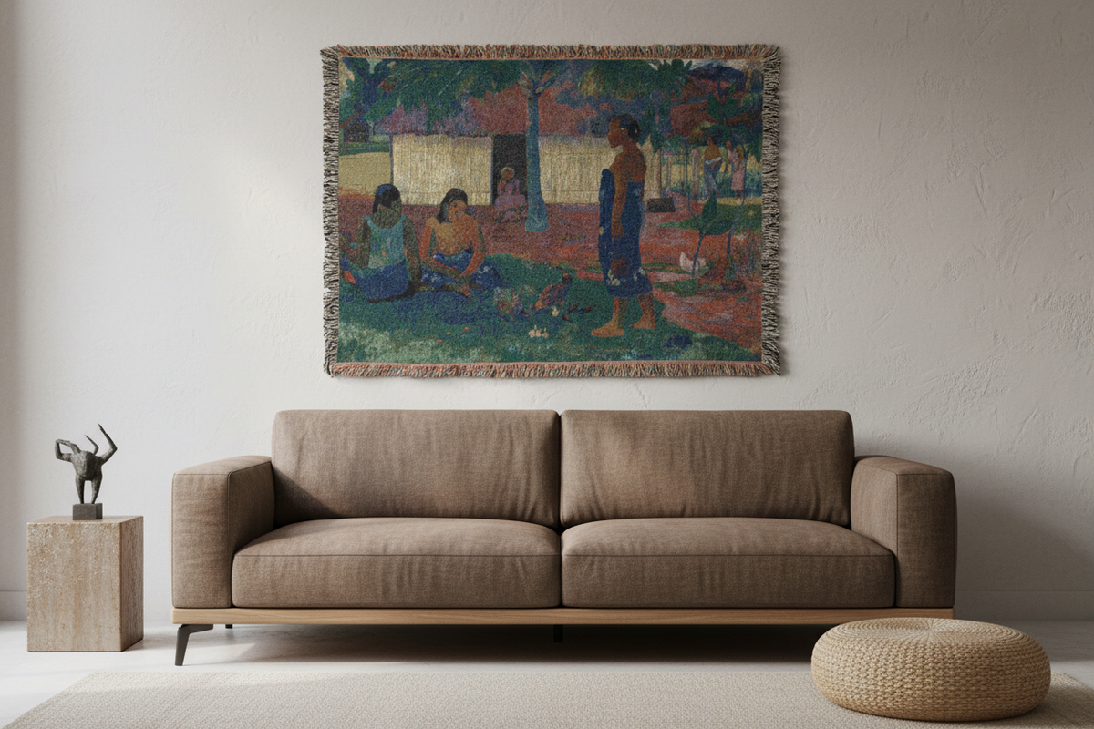 Why Are You Angry? — Gauguin Tapestry Blanket
