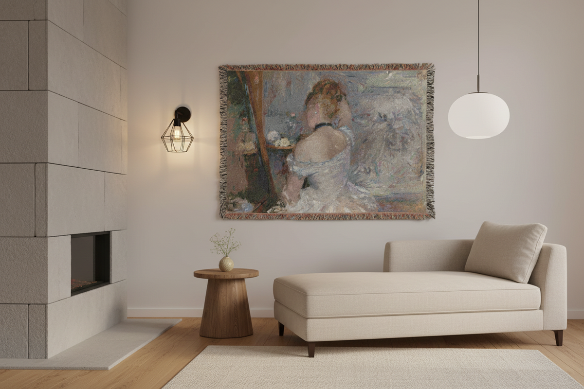 Woman at Her Toilette — Morisot Tapestry Blanket