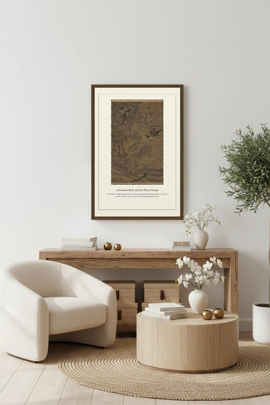A Hundred Birds and the Three Friends — Antique Natural History Print