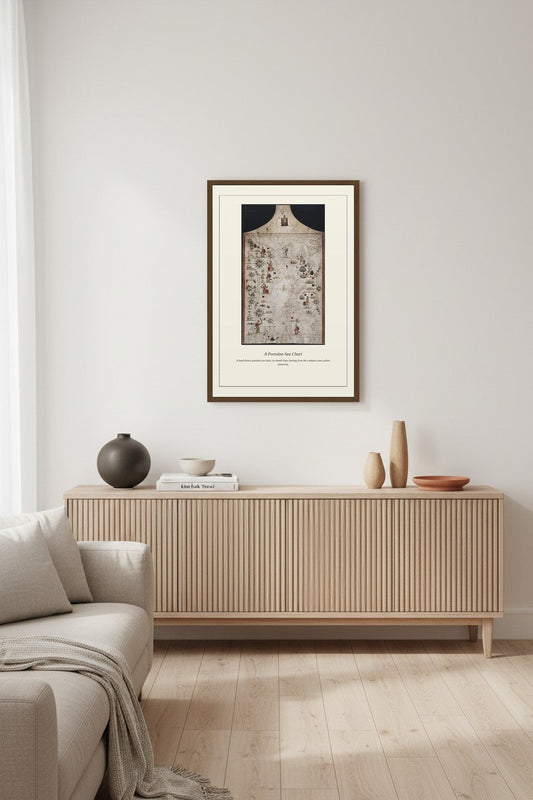 Nautical Chart of the North Atlantic — Antique Nautical Chart Print