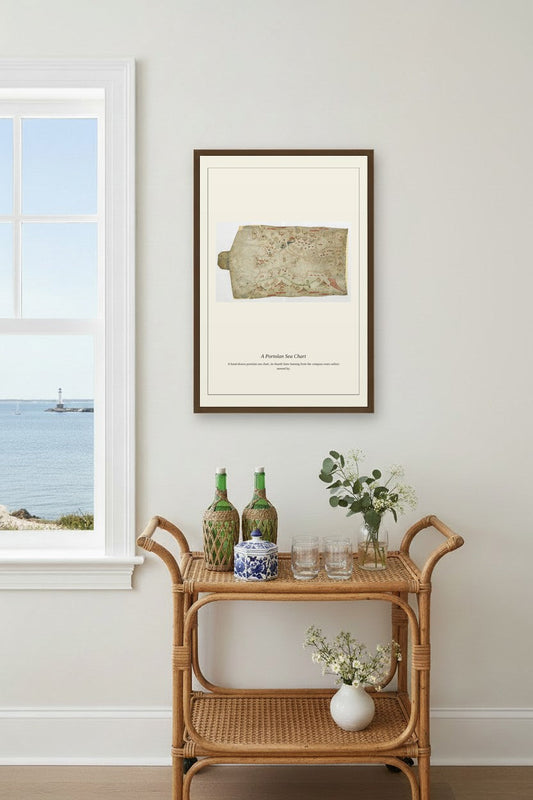 Chart of the Atlantic Ocean (2) — Antique Art Print