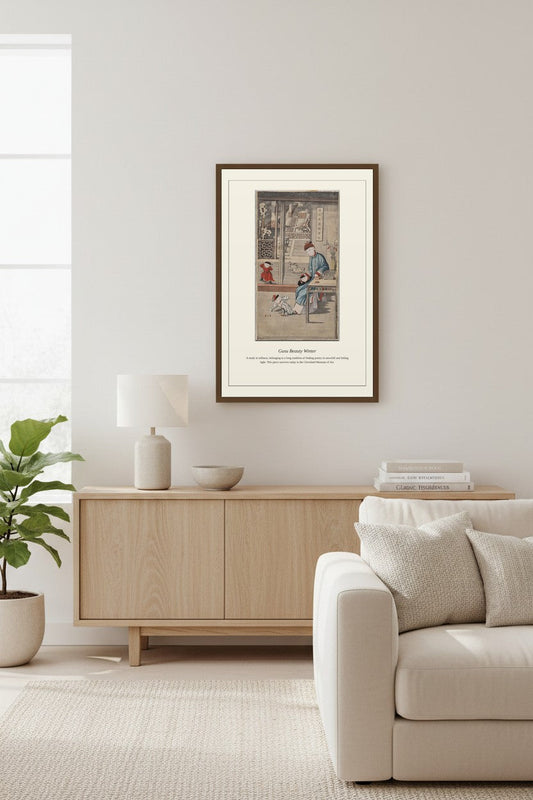 Gusu Beauty Winter — Antique Portrait Print