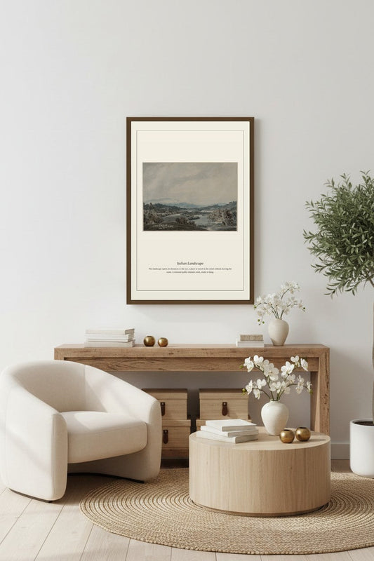 Italian Landscape — Antique Landscape Print