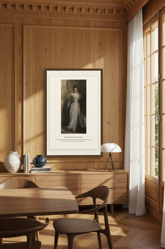 Portrait of Lisa Colt Curtis — Antique Portrait Print